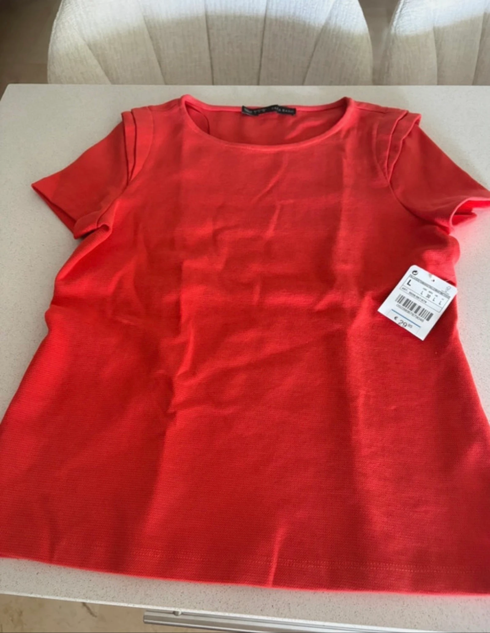 Zara Basic top koraal nieuw met label – L – photo 2